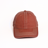 DUSTY ORANGE COTTON BASEBALL CAP